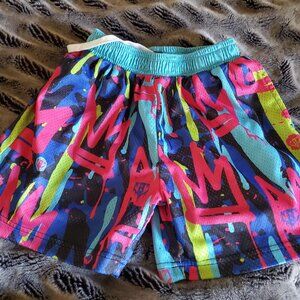 Baseball lifestyle shorts- graffiti
